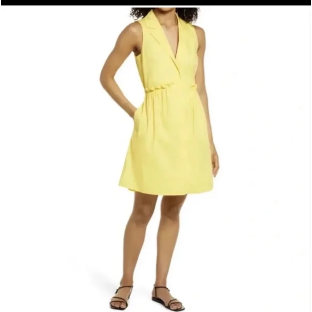 Eliza J Paperbag Waist Shirtdress Size 12 .